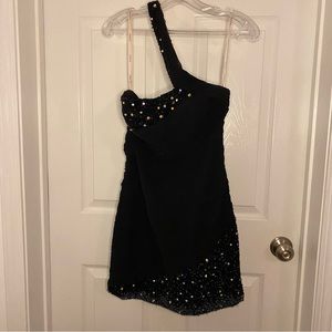 Black cocktail dress